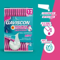 Gaviscon Double Action Liquid Sachets 12pk -Pure Glow Deals Store 345488 gaviscon 12 x 10ml double action 10ml liquid sachets 3