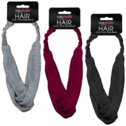 Style Studio Jersey Twist Headband - Pink -Pure Glow Deals Store 346013 jersey twist headband group