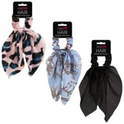 Style Studio Hair Scrunchy - Cream Plisse -Pure Glow Deals Store 353039 hanging hair scunchie group 2