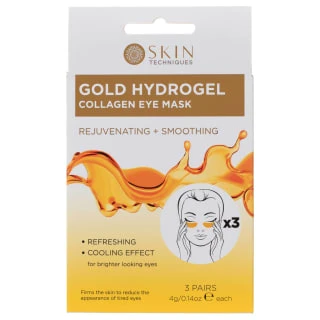 Skin Techniques Gold Hydrogel Collagen Eye Mask 1 Skin Techniques Gold Hydrogel Collagen Eye Mask