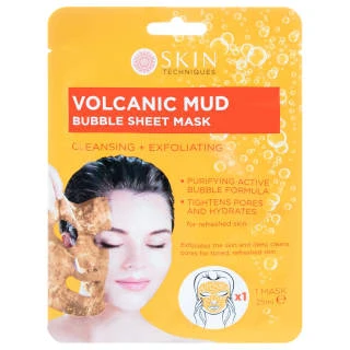 B&M Volcanic Mud Bubble Sheet Mask 25ml 1 B&M Volcanic Mud Bubble Sheet Mask 25ml