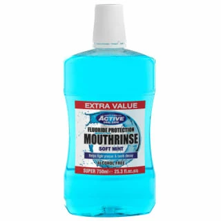 B&M Beauty Formulas Active Mouthrinse 750ml - Soft Mint 1 B&M Beauty Formulas Active Mouthrinse 750ml - Soft Mint