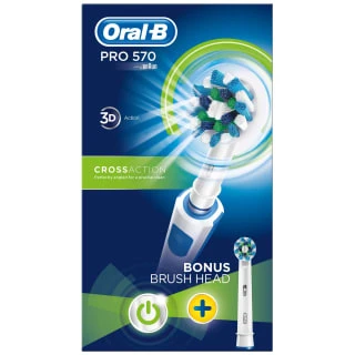 Oral B Oral-B Pro 570 Cross Action Electric Toothbrush 1 Oral B Oral-B Pro 570 Cross Action Electric Toothbrush