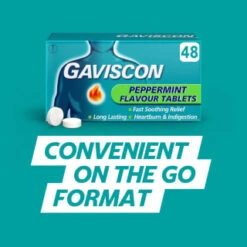 Gaviscon Chewable Tablets 48pk - Peppermint -Pure Glow Deals Store 379273 gaviscon 48 chewable tablets peppermint 6