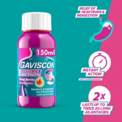 Gaviscon Double Action 150ml - Mixed Berries -Pure Glow Deals Store 379279 gaviscon 150ml double action mixed berries liquid 3
