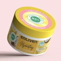 Enliven Hydrating 3-in-1 Hair Mask 350ml - Banana & Coconut -Pure Glow Deals Store 384888 enliven mask 350ml banana coconut