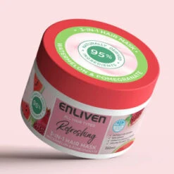 Enliven Softening 3-in-1 Hair Mask 350ml - Watermelon & Pomegranate -Pure Glow Deals Store 384891 enliven mask 350ml watermelon pomegranate