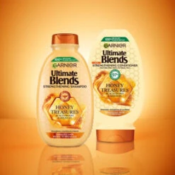 Garnier Ultimate Blends Shampoo 400ml - Honey Treasures -Pure Glow Deals Store 395935 395937 gernier ulimate blends shampoo and conditioner honey treasures 1