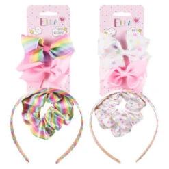 Ella Hair Accessory Set 4pk - Rainbow 13 Ella Hair Accessory Set 4pk - Rainbow -Pure Glow Deals Store 396452 4pk ella hair accessory set group